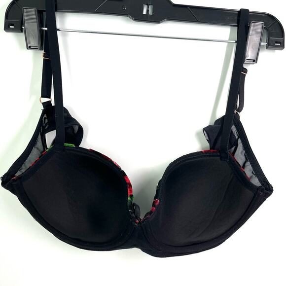 Savage X Fenty Chiffon Exploded Floral Velvet Balconette Bra - Picture 6 of 8